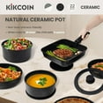 thumbnail image 6 of 【Ceramic】Kikcoin 22 pcs pots pans set Nonstick complete Cookware Set with Lids,Detachable Handle,PFAS-Free,Dishwasher Oven Safe,Kitchen,Mother's Day Gift, 6 of 12