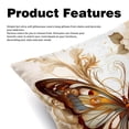 thumbnail image 2 of Butterfly Elegant Velvet Bed Pillow Covers Set - Decorative Pillows with Unique Patterns, Chair Pillow Covers - 16x16, 18x18, 20x20 inches for Any Occasion - Set of 2 Items, 2 of 6