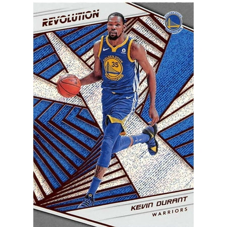 Kevin Durant Autographed Basketball - 2018-19 Panini Revolution #18 Kevin Durant Golden State Warriors Basketball Card