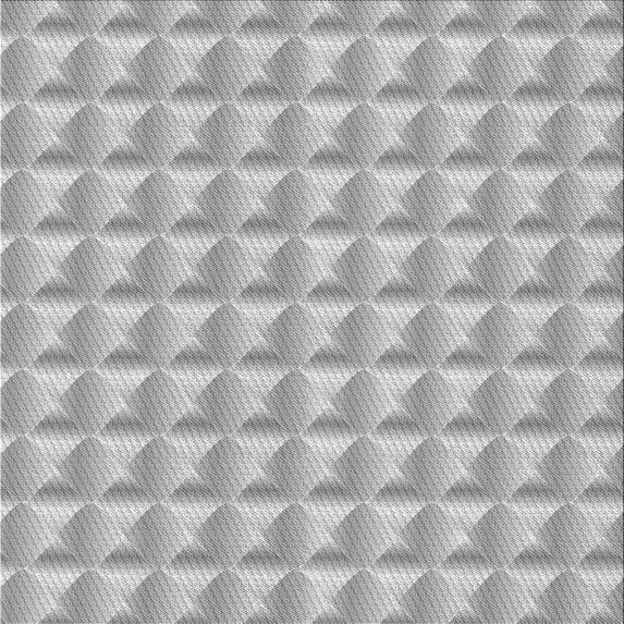 Ahgly Company Indoor Square Patterned Gray Novelty Area Rugs, 6' Square