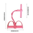 thumbnail image 3 of 21 Fitness Resistance Bands, Fashion Puller Exercise, 4-Tube Pedal Tensioner Resistance Bands with Handle, Multifunction Elastic Yoga Resistance Band for Legs, Arms, Core Training, 3 of 5