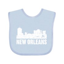 Inktastic New Orleans Skyline Grunge Boys or Girls Baby Bib