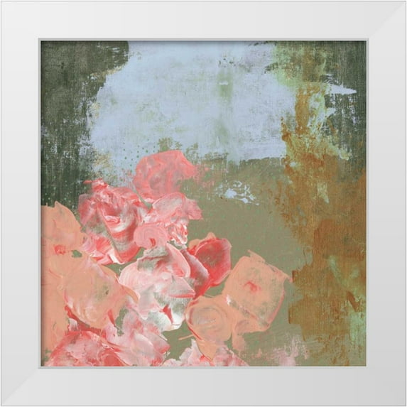 Ogren, Sarah 15x15 White Modern Wood Framed Museum Art Print Titled - Pink Roses II