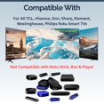 thumbnail image 5 of Replacement Remote Control for Roku Player (RK-H2) - Compatible with Roku Express, Premiere, Box, Player & Roku 1/2/3/4, Easy Setup, Shortcut Keys, 1 Pack (Not for Roku Stick/TVs), 5 of 7