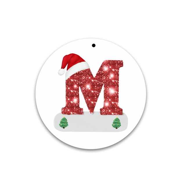 RKSTN Acrylic Circular Letters Acrylic Christmas Letters DIY Round Listing M Home Decor