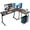 Rustic Brown, variant on L-Shaped Corner Desk Computer Gaming Desk - 58 Inch Modern Home PC Table Office Writing Workstation, Black