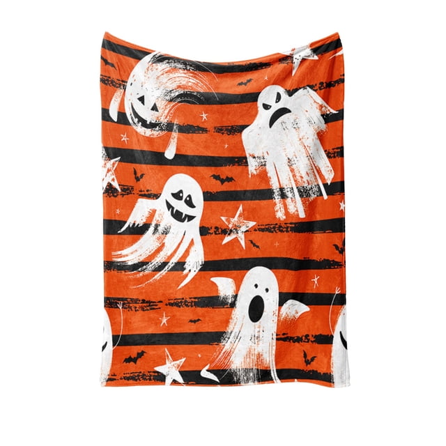 Halloween Flannel Blanket 100 cm x 75 cm Multicolor Nap and Air Conditioning Throw