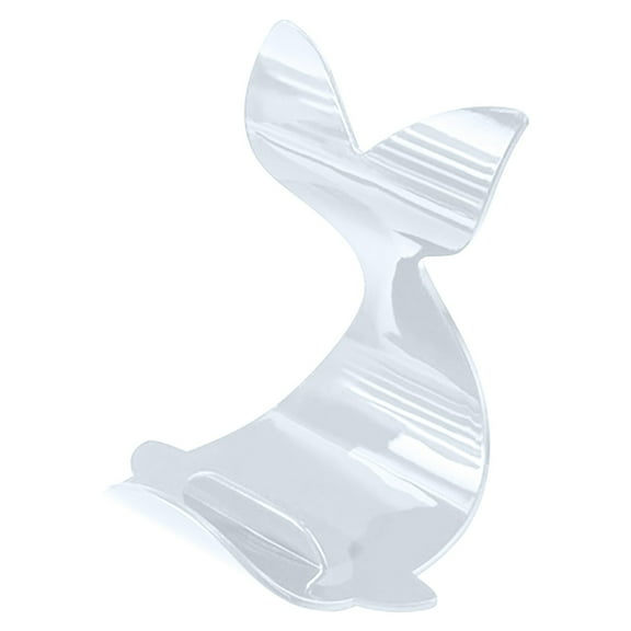 ​​LYINGF Whale Shaped Phone Stand Holder, Creative Design Anti-Slip Support | Portable Plastic Mobile Stand for Desk Viewing at Home or Office in Black​