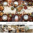 thumbnail image 4 of Fall Floral Leaves Table Runner, Thanksgiving Pumpkins Cotton Linen Tablecloth Farmhouse Table Decor for Home,Kitchen,Dining Room,Indoor,Outdoor,13X72 Inches Long, Boho, 4 of 7