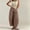 Brown, variant on Women's Boho Polka Dots Wide Leg Barrel Jeans with Pockets, L