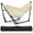 Beige, variant on Ainfox 2 in 1 Hammock and Swing Chair with Stand, 550 lbs Capacity,Black