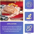 thumbnail image 4 of Plastic Bread Bags for Homemade Bread, 4 x 2 x 12 Inch. 2000 Pack Open Top Gusseted Plastic Bags for Packaging Products. 0.65 Mil Plastic Bread Storage Bags Waterproof Loaf Bags for Homemade Bread, 4 of 7