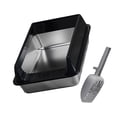 thumbnail image 4 of Low Entry Stainless Steel Cats Litter Box Half Enclosed Structure Air Circulations Odor Control Litter Container for, 4 of 8