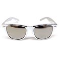 thumbnail image 2 of Silver Platinum Metallic Square Sunglasses Mirror Lenses, 2 of 2