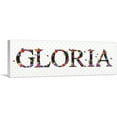 thumbnail image 1 of ARTCANVAS GLORIA Girls Name Room Decor Canvas Art Print - Size: 48" x 16" (1.50" Deep), 1 of 9