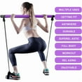 thumbnail image 2 of Portable Pilates Bar Kit with Resistance Bands, Bodybuilding Yoga, 2 of 5