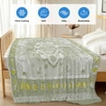 thumbnail image 4 of Sage Green Cooling Blanket,Lightweight Breathable Summer Throw Blanket with Double Sided Cold Effect,Boho Retro Decorative Abstract Floral Ethnic Picnic Blankets Bed Sheet for Hot Sleepers 40"x60", 4 of 8
