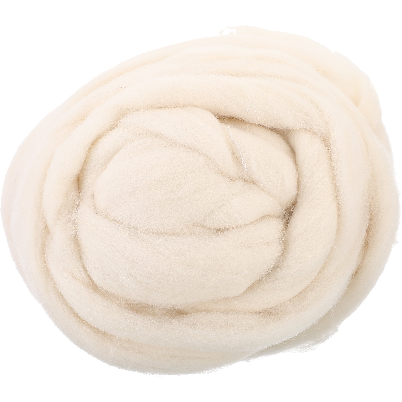 Laine à Feutrer Blanche - 100 G - Pour Feutrage à Sec Ou Humide, DIY, Création De Personnages, Animaux, Décorations