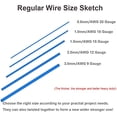 thumbnail image 3 of 10Colors 650 Feet Aluminum Wire 12 15 18 20 Gauge Bendable Metal Craft Wire Flexible Sculpting Beading Wire for DIY Wrapped Jewelry Manual Arts Making Rainbow Projects, 3 of 9
