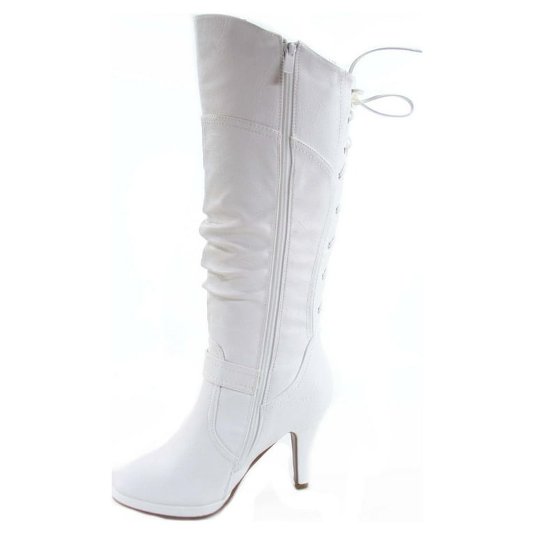 Page-65 Women's Back Lace Up Round Toe High Heel Platform Page-65 Women's Back Lace Up Round Toe High Heel Platform