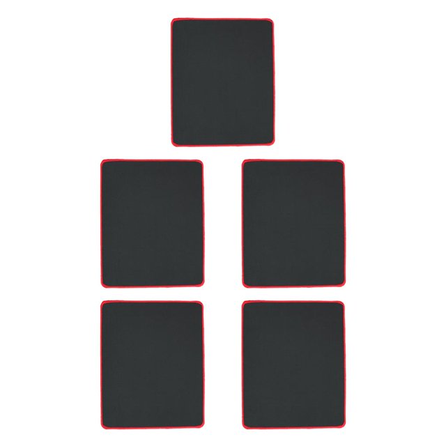 Baohd 1pcs Non Wear Resistant Computer Notebook Soft Edge Seamed Mouse Pad Office Rubber Fabric Mat red 180*220*2mm 5Set