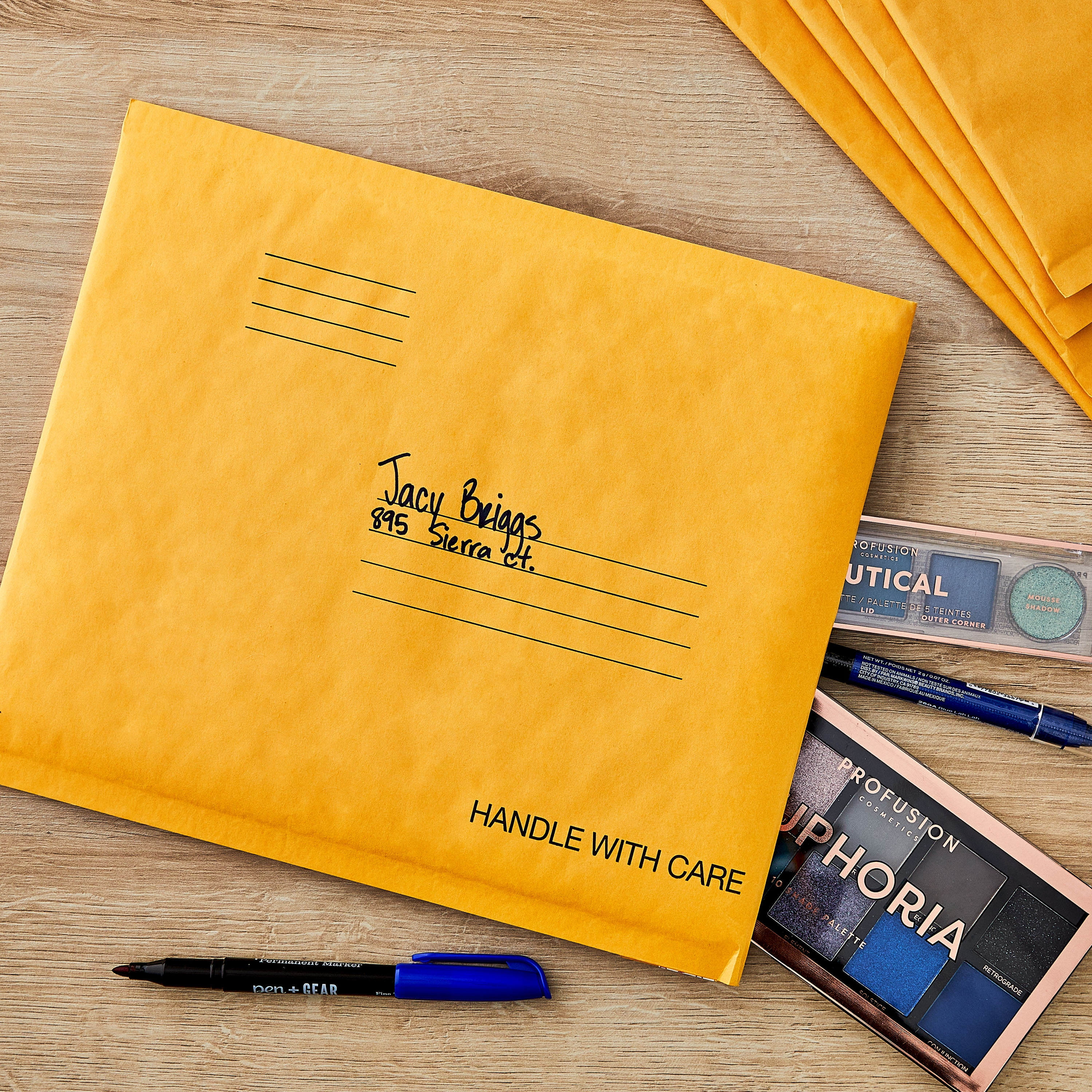 (3 pack) Pen+Gear Self-Sealing #2 Kraft Bubble Mailers, 8.5" x 11", 5 pack