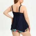 thumbnail image 4 of Danhjin Womens Swimdress Plus Size Two Piece Swimsuit Tankinis Set on, 4 of 8