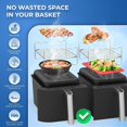 thumbnail image 4 of 2Pcs Air Fryer Accessories Set with Silicone Pot Double Layer Rack Skewer, 4 of 8
