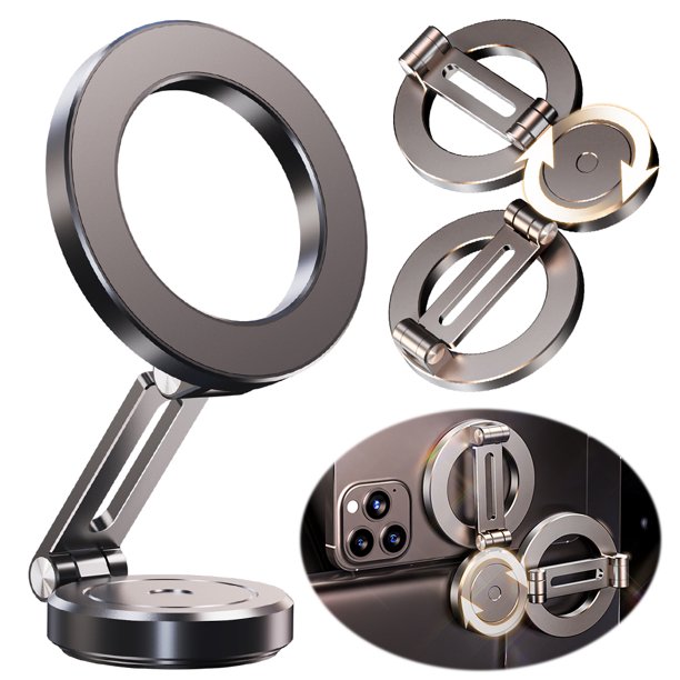 Ndcxsfigh Soporte Magnético para para Tablero Automóvil Con Rotación 360 para IPhone 15 14 (gris)