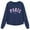 /c64Navy342, variant on CUZIBR Baby Girls Crewneck Sweatshirt Letter Graphic Pullover Long Sleeve Soft Fall Winter Clothes,Navy,3-4 Years