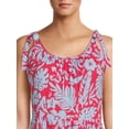 thumbnail image 2 of BeachLunchLounge Women's Functional Tie Shoulder Tier Dress, 2 of 5