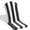 Black and white stripes, variant on Adirondack Chair Cushion Thin Waterproof Anti-Slip with Straps, Weather-Resistant Indoor Outdoor Patio Seat Pad, Khaki,1PCS