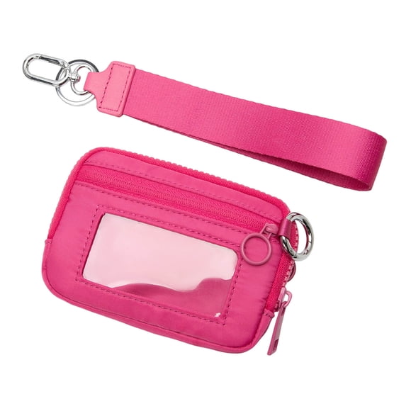 Portable Waterproof Wristlet Pouch With Clear Card Slot - Solid Color Series