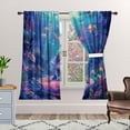 thumbnail image 3 of Mermaid Blackout Curtains for Kid Girls Boys Bedroom, Seashell Underwater Colorful Fish Ocean Rod Pocket Curtains for Bedroom Living Room, W42 x L63 Inch, 3 of 6