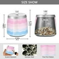 thumbnail image 2 of Yayeee Ashtray with Lid for Cigarette Smokeless Stainless Steel Home Ash Holder, Light Pink Stripes, 2 of 7