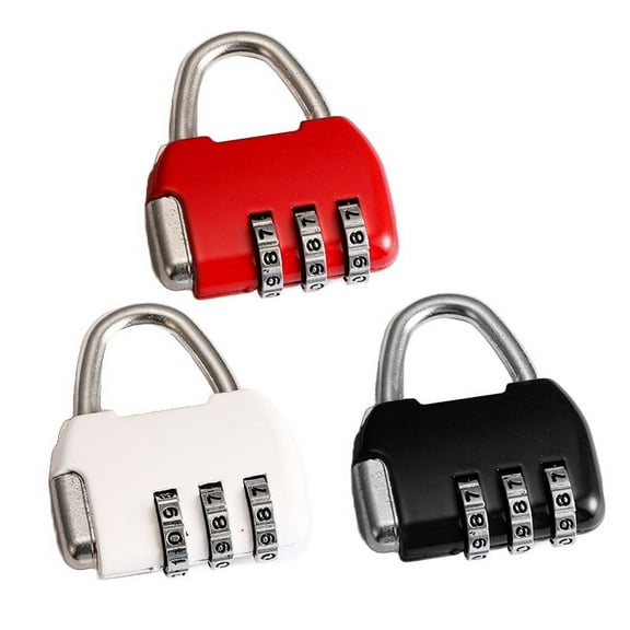 3Pack 3 Digit Combination Lock,Gym Padlock,Outdoor Padlock,Suitable for School Lockers,Tool Boxes,Travel Backpack,Hasp