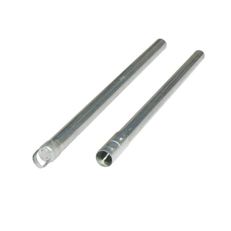 Fence End Post - ALEKO Galvanized Steel Post for Chain Link Fence - 7 Ft x 2.4 Inch