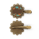 thumbnail image 1 of Cloud Rain Umbrella Weather pattern Tocado de pieza de pelo de horquilla de flor de metal vintage, 1 of 3