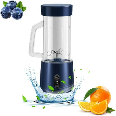 

Portable Electric Mini Handheld Juicer Cup USB Rechargeable With 6 Fresh Fruit And Vegetable With Handle For Home Outdoor