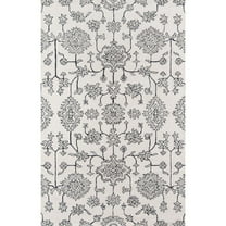 Momeni Valencia Hand Tufted Wool and Viscose Ivory Area Rug 2' X 3'