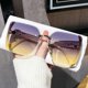 thumbnail image 3 of Gafas de sol recortadas de media montura para mujer, lentes de sol simples de alta calidad con purpurina fina (DS-1002), a la moda, novedad de 2024, 3 of 5