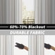 thumbnail image 3 of Cortinas DriftAway Farmhouse, mezcla de lino, opacas, 214 cm, color gris, 3 of 9