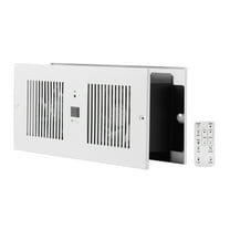 VEVOR 4-Inch Room to Room Fan, 2-in-1 300 CFM Through Wall Fan with Remote Control & Temperature Control, 10-Speed Ventilation Quiet Vent for Kitchen, Living & Laundry Room, Workshop