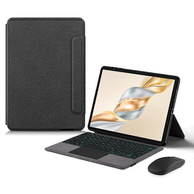 For Honor Pad X9 Pro Leather Case Touchpad Bluetooth-Compatible Keyboard with Backlit