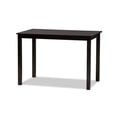 thumbnail image 4 of Baxton Studio Adley Modern and Contemporary 5-Piece Dark Brown Finished White Faux Leather Dining Set, 4 of 5