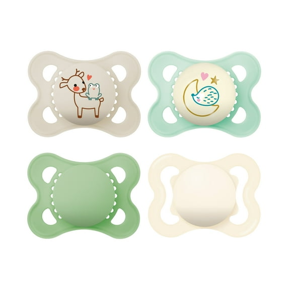 MAM Variety Pack Pacifier, 0-6 Months, Unisex, 4 Count