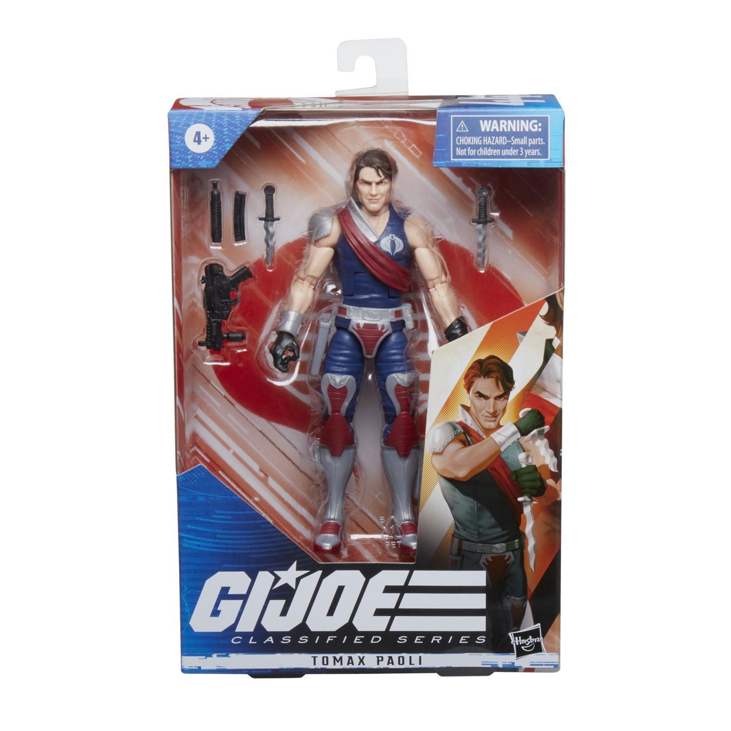 G.I. Joe Classified Series Series Tomax Paoli Action Figure 44 Collectible Toy, Multiple Accessories, Custom Package Art