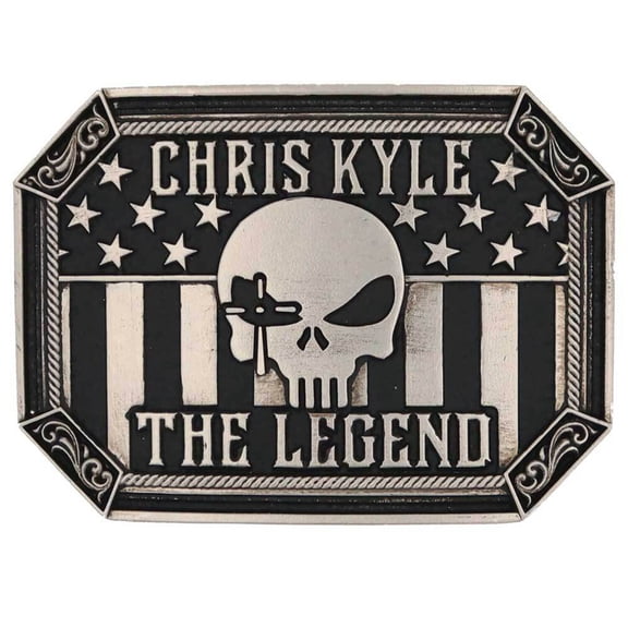 Montana Silversmiths Chris Kyle Attitude Western Belt Buckle The Legend