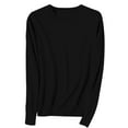 thumbnail image 2 of Clearance Women's Pullover Sweater Light Sweaters For Women Long Sleeve Crew Neck Lightweight Soft Knitted Pullover Knitted Blouse, 2 of 5