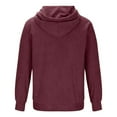 thumbnail image 5 of dzxyzu Corduroy Hoodies for Men Fall Winter Long Sleeve Sweatshirt Casual Drawstring Pullover Sweater with Pocket, 5 of 6